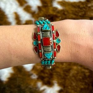 Antique Tibetan Bracelet- 925 silver
